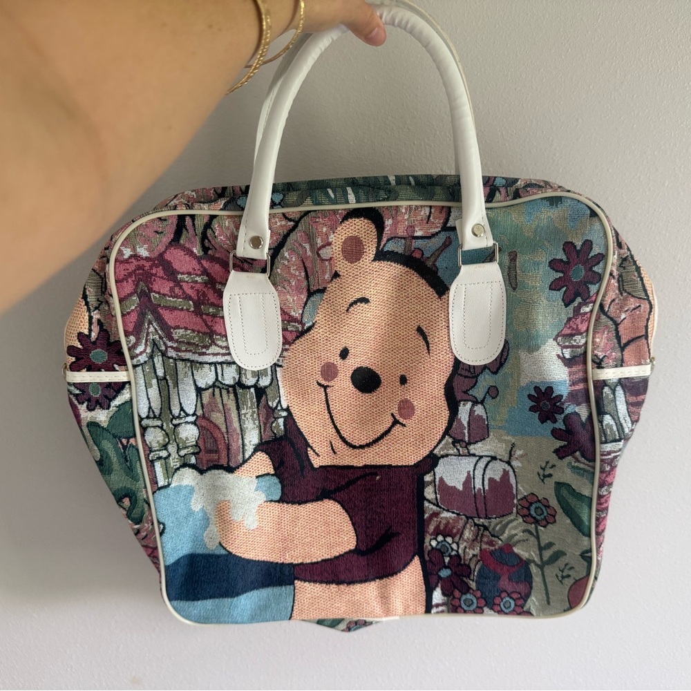 Floral Cartoon Print Women's Bag